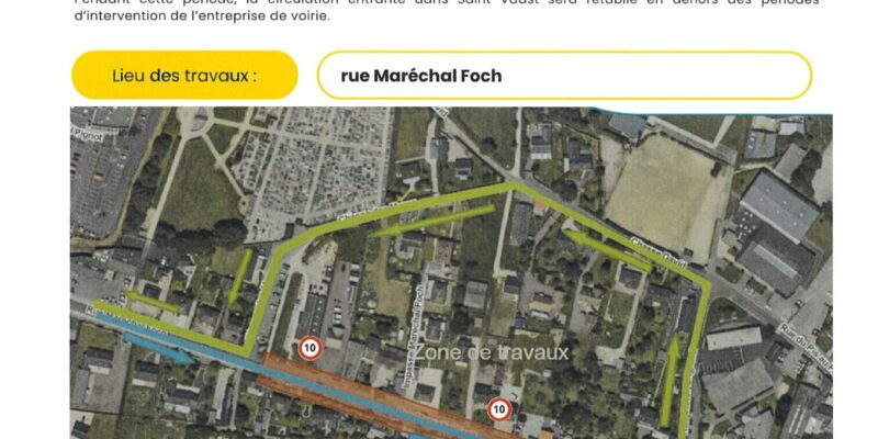 Informations travaux Rue Maréchal Foch