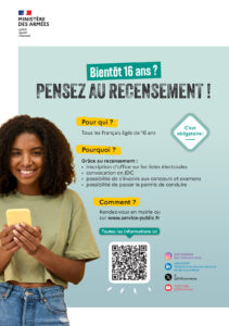 Recensement obligatoire à partir de 16 ans